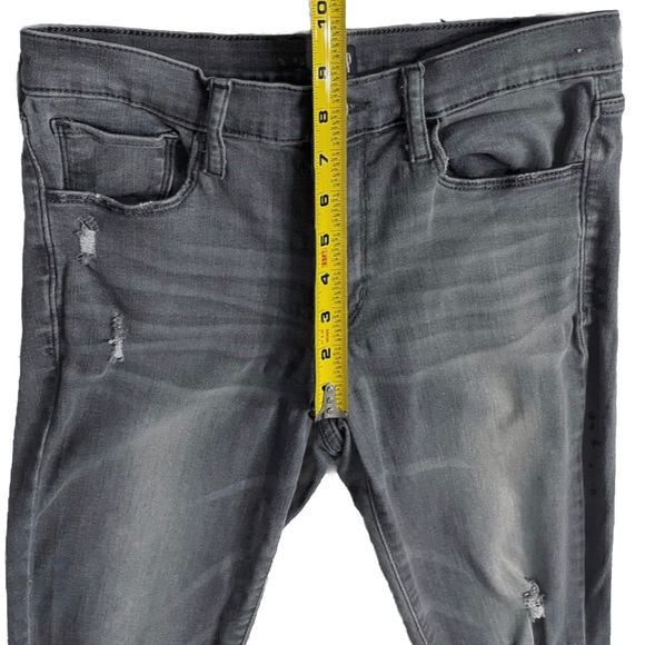 GAP 1969 Mid Rise Distressed Favorite Jeggings Women’s 6/28 Regular Gray Destroy - Picture 5 of 8